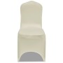 Elastische Stuhlhülle 18 Stück cremefarben von vidaXL, Abdeckungen - Ref: Foro24-3051641, Preis: 73,17 €, Rabatt: %