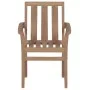 Stapelbare Gartenstühle 4 Einheiten massives Teakholz von vidaXL, Gartenstühle - Ref: Foro24-3073376, Preis: 475,68 €, Rabatt: %