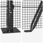 Reja con postes Gris 0.5 x 10 m Acero