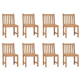 Gartenstühle 8 Stk. massives Teakholz von vidaXL, Gartenstühle - Ref: Foro24-3073087, Preis: 854,53 €, Rabatt: %
