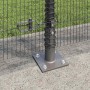 Reja con postes Gris 1.2 x 10 m Acero