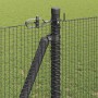 Reja con postes Gris 1.2 x 10 m Acero