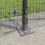 Reja con postes Gris 1.2 x 10 m Acero