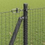 Reja con postes Gris 1.2 x 10 m Acero