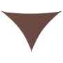 Toldo de vela triangular tela Oxford marrón 3x4x4 m