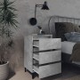 Nachttische 2 Stück betongraue Metallbeine 40x35x69 cm von vidaXL, Nachttische - Ref: Foro24-805914, Preis: 94,20 €, Rabatt: %