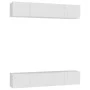 Muebles para TV 4 uds madera contrachapada blanco 80x30x30 cm de vidaXL, Muebles TV - Ref: Foro24-3074451, Precio: 204,03 €, ...
