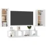 Wohnzimmermöbel 4 Stück Holzwerkstoff weiß von vidaXL, TV-Möbel - Ref: Foro24-3074455, Preis: 200,12 €, Rabatt: %