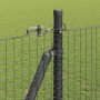 Reja con postes Gris 1.5 x 10 m Acero