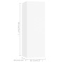 Wohnzimmermöbel 4 Stück Holzwerkstoff weiß von vidaXL, TV-Möbel - Ref: Foro24-3074455, Preis: 190,36 €, Rabatt: %
