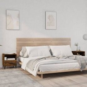 Nightstand 2 pcs smoked oak plywood by vidaXL, Nightstands - Ref: Foro24-817304, Price: 69,61 €, Discount: %