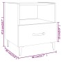 Nachttisch 2 Stück geräuchertes Eichensperrholz von vidaXL, Nachttische - Ref: Foro24-817304, Preis: 69,61 €, Rabatt: %