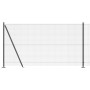 Reja con postes Gris 1.2 x 25 m Acero