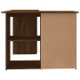 Brown oak plywood corner desk 145x100x76 cm by vidaXL, Desks - Ref: Foro24-815443, Price: 144,47 €, Discount: %