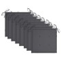 Sillas de jardín 8 uds madera teca con cojines gris antracita de vidaXL, Sillas de jardín - Ref: Foro24-3072889, Precio: 609,...