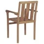 Stackable garden chairs 4 pcs solid teak wood with cushions by vidaXL, Garden chairs - Ref: Foro24-3073394, Price: 490,40 €, ...