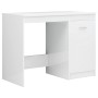 Glänzend weißer Schreibtisch aus Holzwerkstoff, 140 x 50 x 76 cm von vidaXL, Schreibtische - Ref: Foro24-3054786, Preis: 187,...