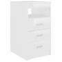 Glänzend weißer Schreibtisch aus Holzwerkstoff, 140 x 50 x 76 cm von vidaXL, Schreibtische - Ref: Foro24-3054786, Preis: 187,...