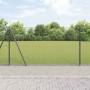 Reja con postes Gris 1.2 x 50 m Acero