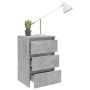 Nachttisch aus betongrauem Sperrholz, 40 x 35 x 62,5 cm von vidaXL, Nachttische - Ref: Foro24-806219, Preis: 53,14 €, Rabatt: %