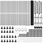 Reja con postes Gris 1.2 x 50 m Acero