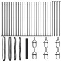 Reja con postes Gris 1.5 x 50 m Acero