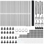 Reja con postes Gris 1.5 x 50 m Acero