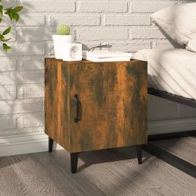 Nachttisch aus Sperrholz in Raucheiche Farbe von vidaXL, Nachttische - Ref: Foro24-817315, Preis: 33,28 €, Rabatt: %