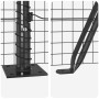Reja con postes Gris 0.5 x 100 m Acero