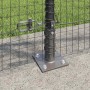 Reja con postes Gris 0.8 x 100 m Acero