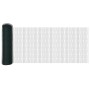 Reja con postes Verde 0.5 x 10 m Acero recubierto de PVC