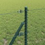 Reja con postes Verde 0.6 x 10 m Acero recubierto de PVC
