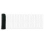 Reja con postes Verde 0.6 x 10 m Acero recubierto de PVC
