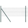 Reja con postes Verde 0.8 x 25 m Acero recubierto de PVC