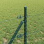 Reja con postes Verde 0.8 x 25 m Acero recubierto de PVC