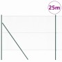 Reja con postes Verde 1.6 x 25 m Acero recubierto de PVC