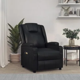 Sillón de masaje eléctrico cuero sintético negro de vidaXL, Sillones de masaje eléctricos - Ref: Foro24-3073795, Precio: 247,...