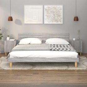 Nightstands 2 pcs Sonoma gray plywood by vidaXL, Nightstands - Ref: Foro24-817312, Price: 53,40 €, Discount: %