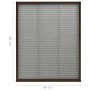 Plissee-Moskitonetz für Aluminiumfenster, braun, 60x80cm von vidaXL, Moskitonetze für Fenster - Ref: Foro24-148653, Preis: 30...