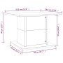 Weißer Couchtisch aus Holzwerkstoff, 55,5 x 55,5 x 40 cm von vidaXL, Couchtisch - Ref: Foro24-810316, Preis: 34,70 €, Rabatt: %