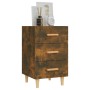 Nachttisch aus geräuchertem Eichenholzwerkstoff, 40 x 40 x 66 cm von vidaXL, Nachttische - Ref: Foro24-817321, Preis: 40,78 €...
