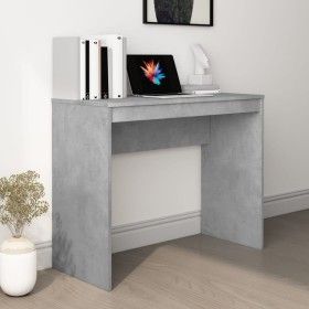 Betongrauer Sperrholzschreibtisch 90x40x72 cm von vidaXL, Schreibtische - Ref: Foro24-800382, Preis: 42,88 €, Rabatt: %
