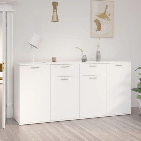 Aparador de madera de ingeniería negro 160x36x75 cm de vidaXL, Aparadores - Ref: Foro24-3074927, Precio: 177,49 €, Descuento: %