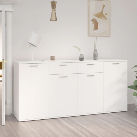 Engineered wood black sideboard 160x36x75 cm by vidaXL, Sideboards - Ref: Foro24-3074927, Price: 177,49 €, Discount: %
