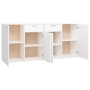 Engineered wood black sideboard 160x36x75 cm by vidaXL, Sideboards - Ref: Foro24-3074927, Price: 177,49 €, Discount: %