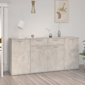 Sideboard aus grauem Holzwerkstoff 160x36x75 cm von vidaXL, Sideboards - Ref: Foro24-3074931, Preis: 179,44 €, Rabatt: %