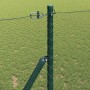 Reja con postes Verde 1.2 x 100 m Acero recubierto de PVC