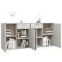 Aparador de madera de ingeniería gris 160x36x75 cm de vidaXL, Aparadores - Ref: Foro24-3074931, Precio: 179,44 €, Descuento: %