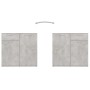 Engineered wood sideboard in gray 160x36x75 cm by vidaXL, Sideboards - Ref: Foro24-3074931, Price: 179,44 €, Discount: %