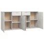 Aparador de madera de ingeniería gris 160x36x75 cm de vidaXL, Aparadores - Ref: Foro24-3074931, Precio: 179,44 €, Descuento: %
